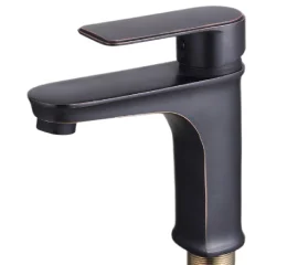 Torneira Básica – Monocomando – Latão Preto QSM-Z8012